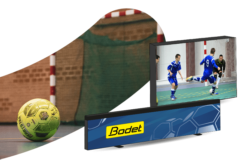 Intensive Momente im Futsal mit Videoanzeige voll auskosten.