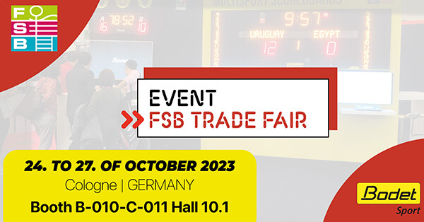 Meet Bodet Sport at the FSB trade fair in Cologne, Germany!