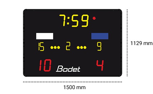 Dimensions BTX6120 WP scoreboard