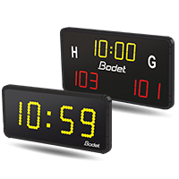 Game clock and game clock-score repeaters