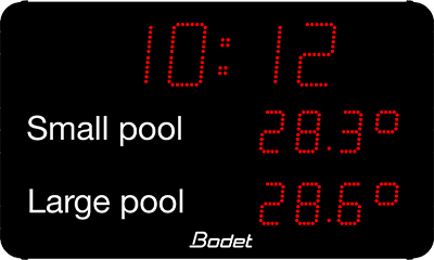 Aquastyle - temperature for 2 pools