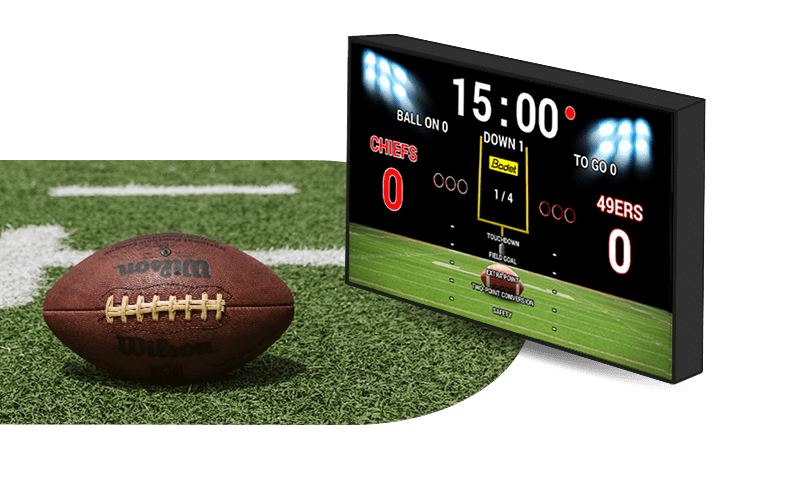 American football: LED screens for sports display