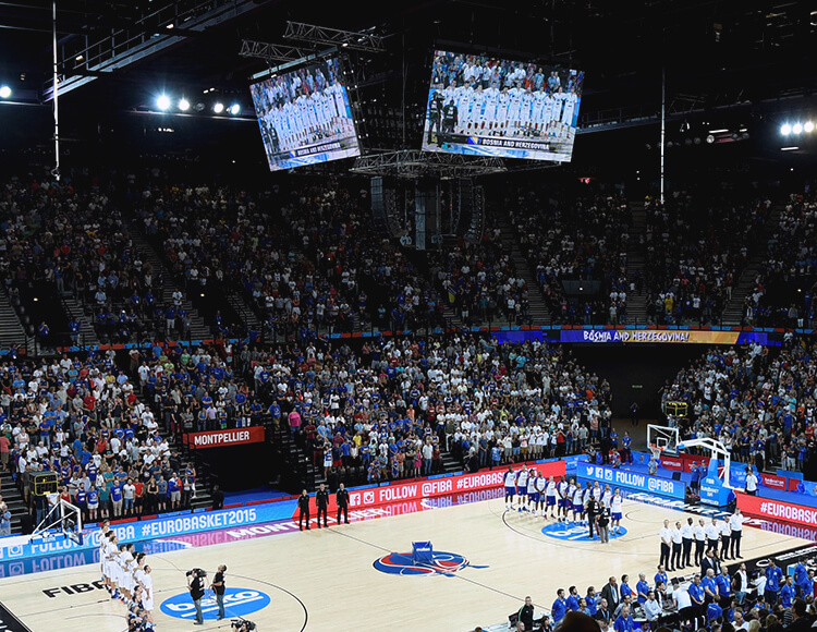Video display solutions for basketball