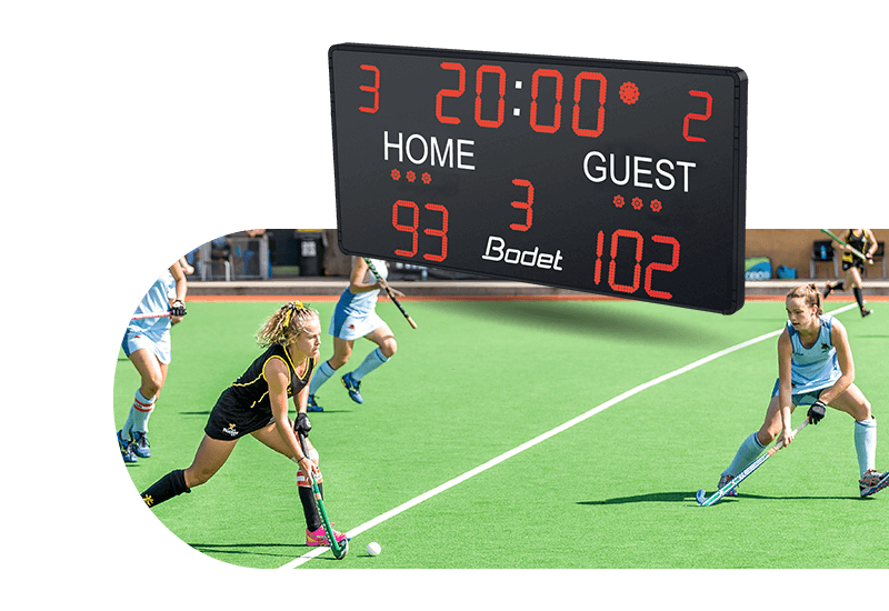 Control and display the scores of your field hockey matches