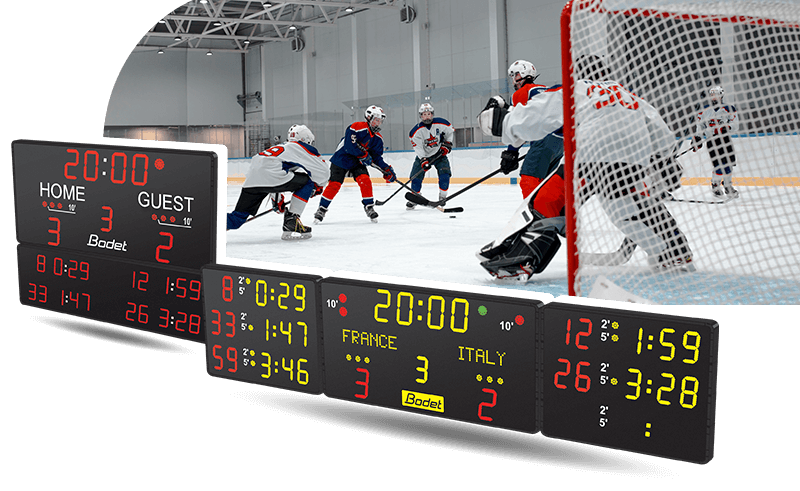Sports display solutions for ice hockey