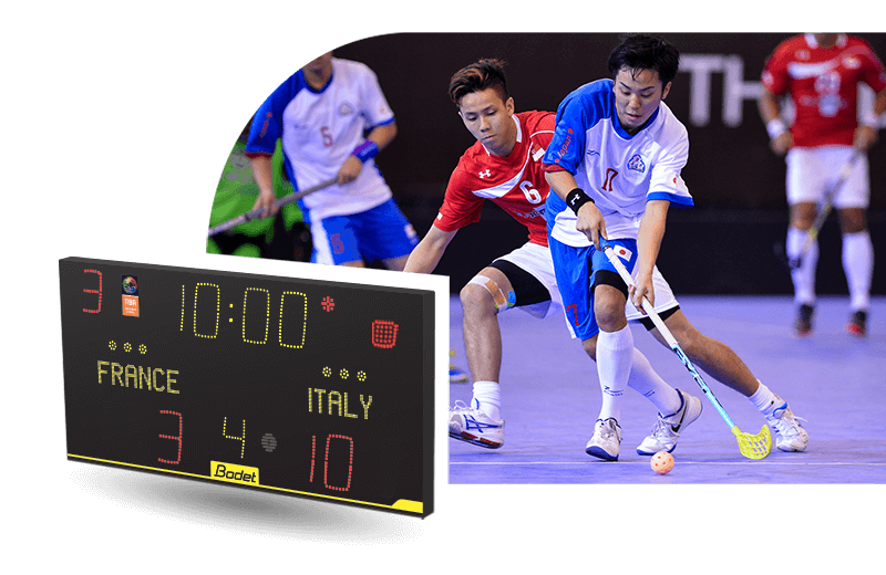 Scoreboards and LED screens: the winning duo for rink hockey, inline hockey and floorball