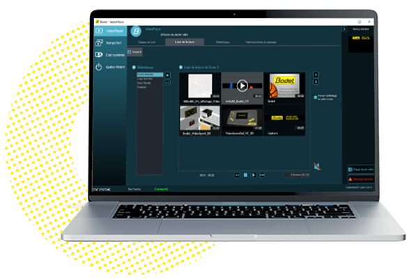 VIDEOMEDIA, el paquete de software dedicado a la visualización multimedia que promociona los anuncios de los socios