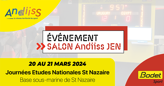 Bodet Sport expose aux journées d’études nationales de l’ANDIISS à ST Nazaire