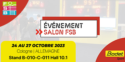 Bodet Sport vous donne rendez-vous au Salon FSB à Cologne en Allemagne !