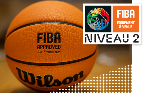 Le tableau de score 8NT325-FS10 est homologué FIBA Niveau 2