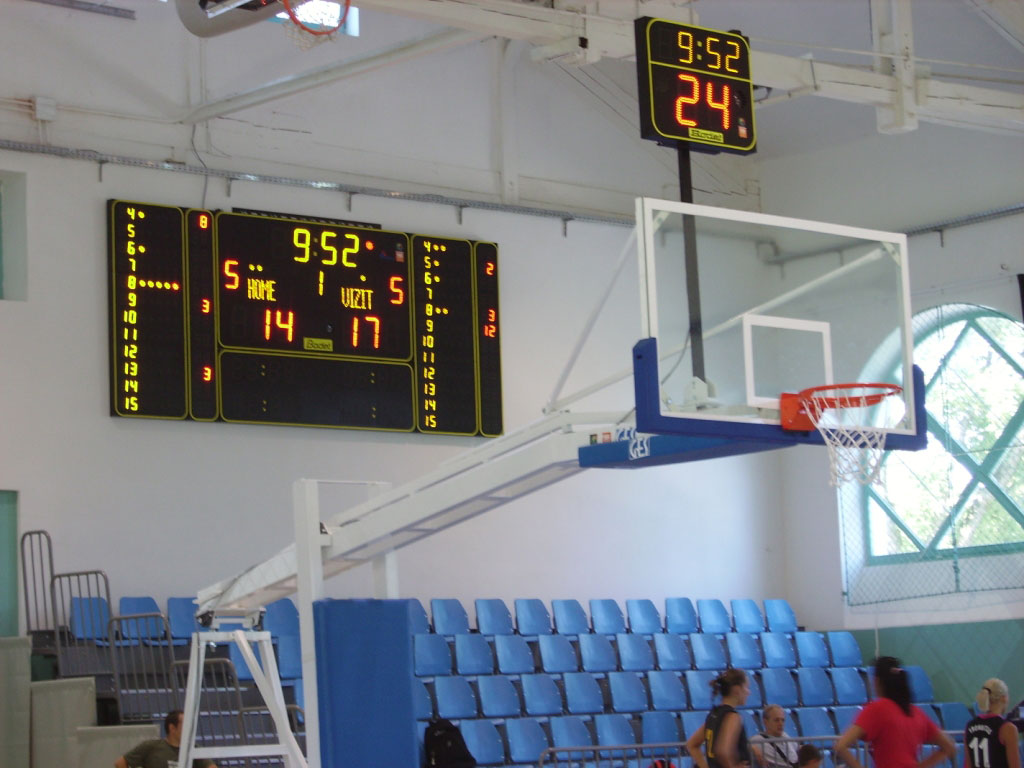 basketball anzeigetafeln rumanien dr pongracz anto sporthalle 1