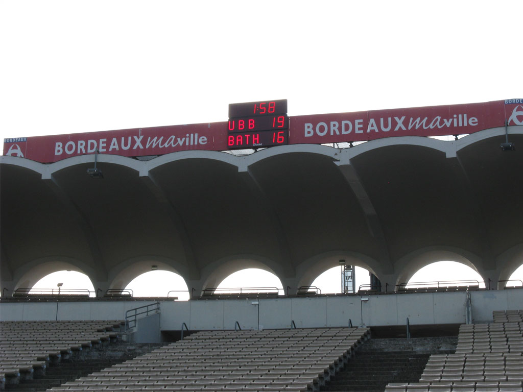 fussball sportanzeigetafel bordeaux stadion chaban delmas bt2045 alpha 2