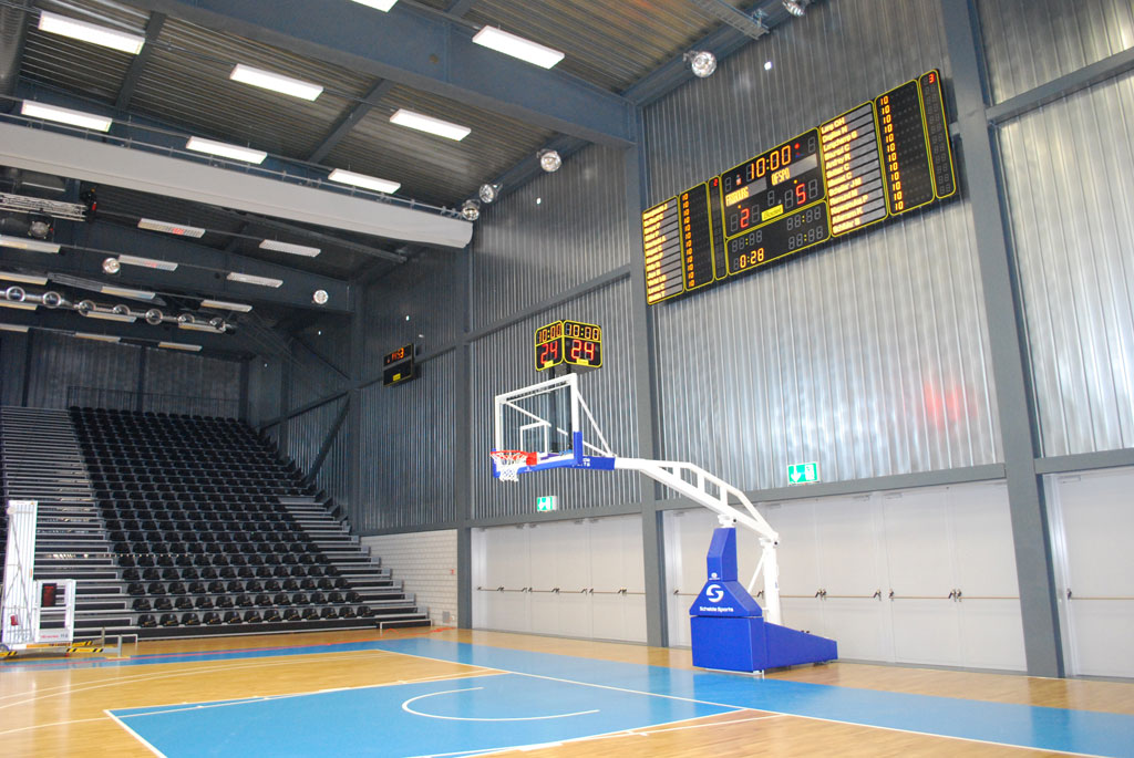 Bodet - Marcadores de baloncesto - Pabellón Omnisport Saint-Léonard - Suiza