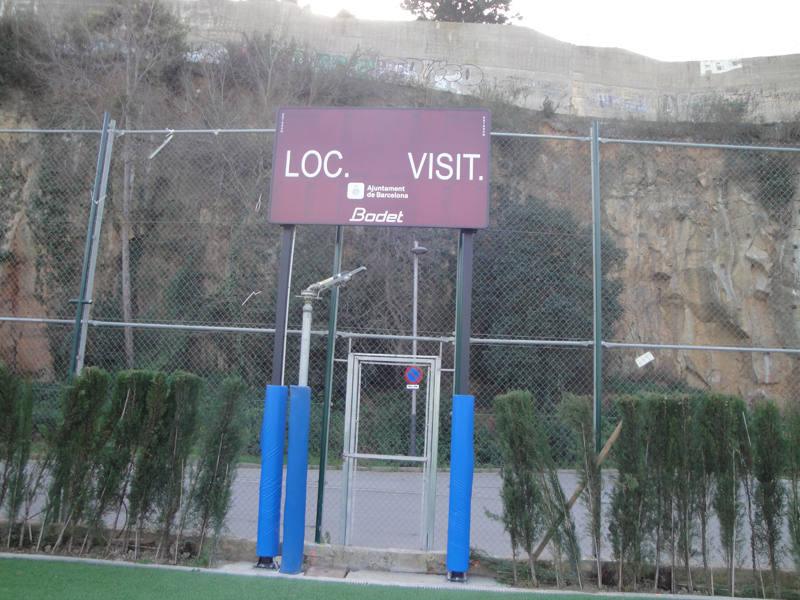 Bodet scoreboard installed in Barcelona La Foixarda